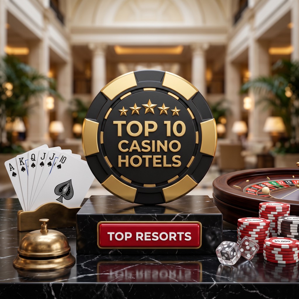 Ancient Hockey — casino atmosphere with chips, cards, dice and a service bell